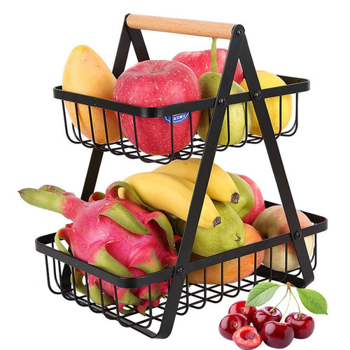 2 TIER FRUIT BASKET
