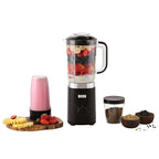 BOSS Nutri Neo 800W Juicer/Mixer/Grinder/Smoothie Maker, 3 Unbreakable Jars, 2 Blade Set - Wet & Dry, Silver, 2 Year Warranty