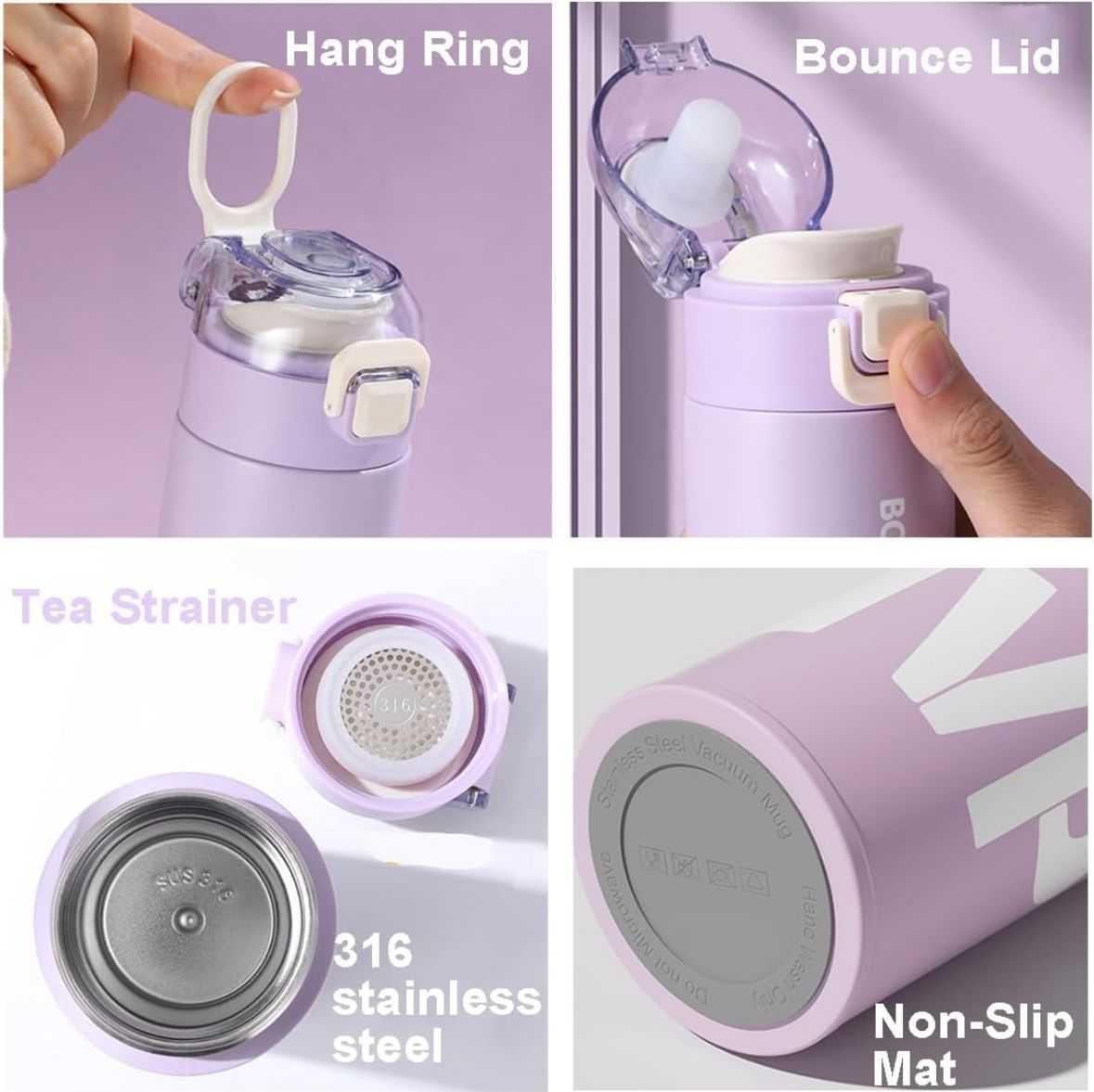 MVP BOUNCE INSULATED WATER BOTTLE THERMOSES-17 oz