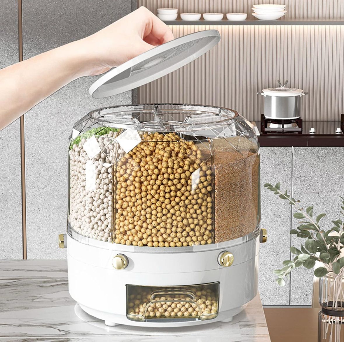 ROTATING GRAIN & CEREAL DISPENSER