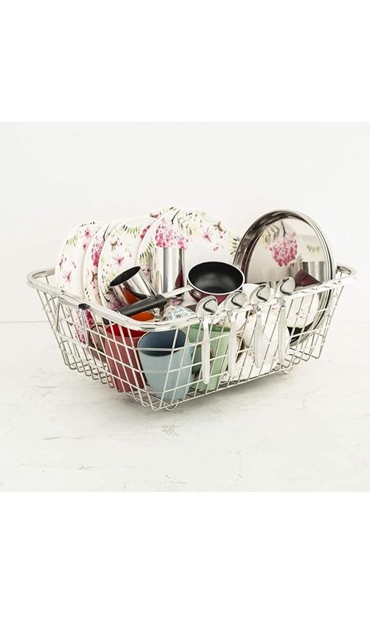 STAINLESS STEEL DISH DRAINER-KITCHAN BASKET