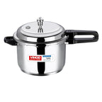 Vinod 18/8 Stainless Steel Pressure Cooker Outer Lid | Unique Sandwich Bottom Cooker | Induction and Gas Base | ISI and CE certified | 2 Years Warranty