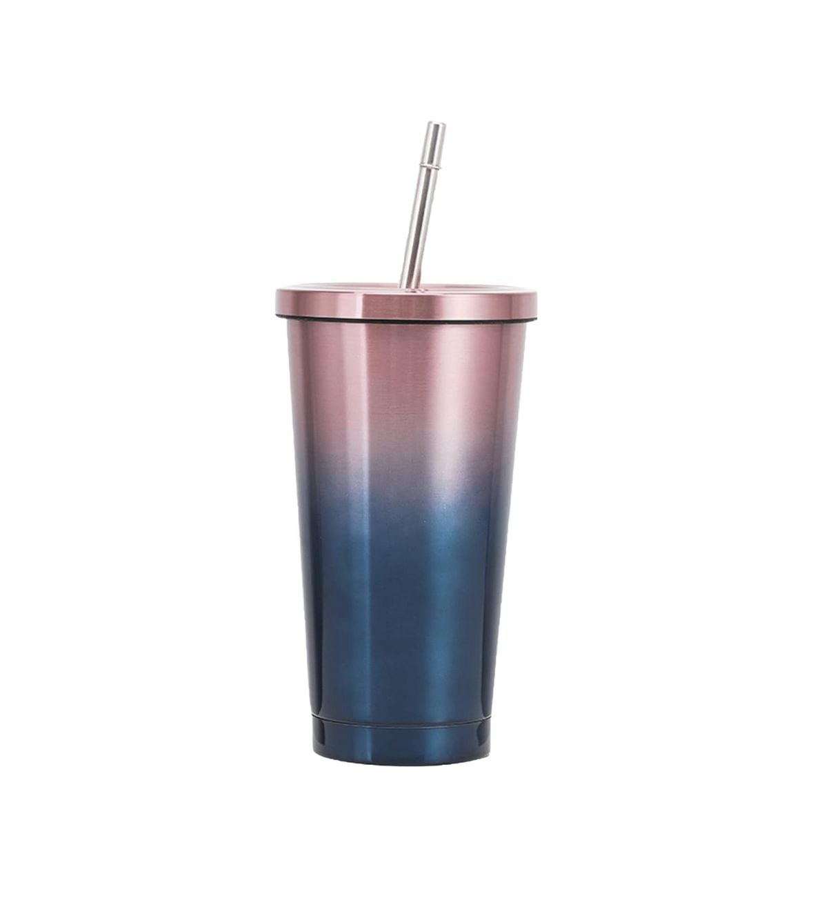 Xpress Stainless steel straw cup, 500 ml travel mug with straw and lid, ice coffee cups,hot drinks, suitable for fruit juice